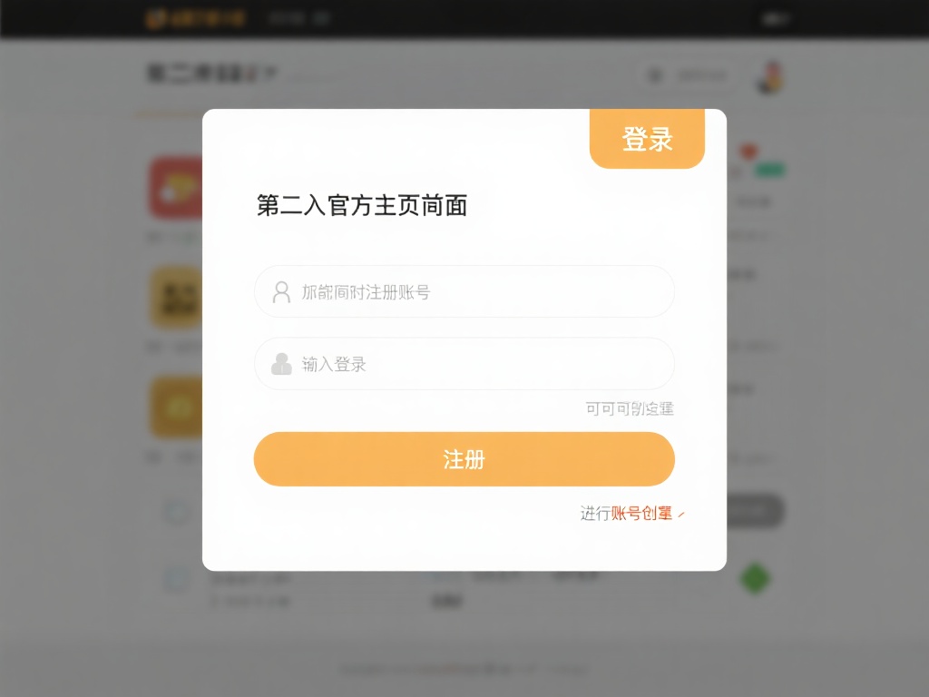 第二步：进入登录页面
进入官方主页后，您会在页面